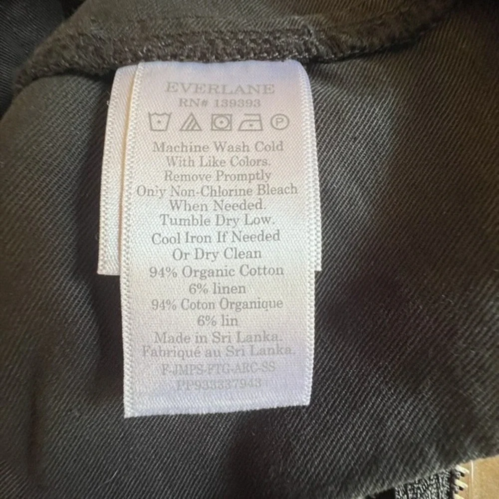 Everlane Black Short Sleeve Flight Suit‎ Womens 0
